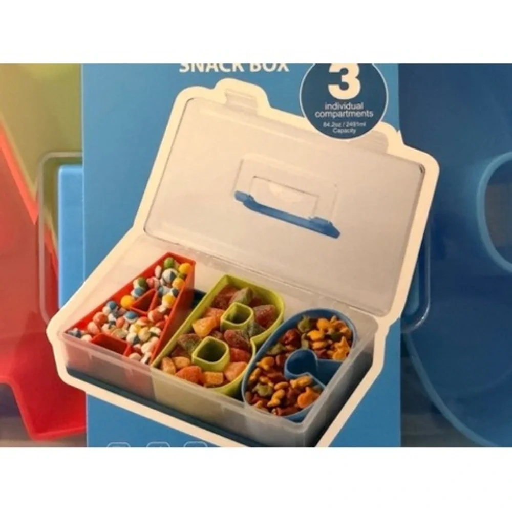 Cook With Color Snack Box ABC‎ Alphabet Divided Tray Kids Lunch NEW